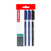 Pack: 3x Boligráfo Excel NXF STABILO + 2x Pilas AAA POWER ONE, Pack x 5 Unds.